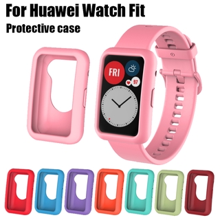 นุ่ม เคส For Huawei Watch Fit นาฬิกาอัฉริยะสาย Tpu เคสกันกระแทก Huawei Watch Fit อุปกรณ์เสริมสมาร์ทวอทช์