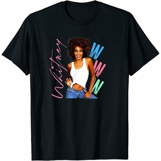 เสื้อยืด พิมพ์ลายการ์ตูน Whitney Houston ของขวัญวันเกิด สําหรับผู้ชาย