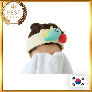 [KAKAO FRIENDS] Jordy Face Wash Hair Band││Makeup Headband│Korea Cute Character Headband, Hair band เอพีช และ ไรอัน