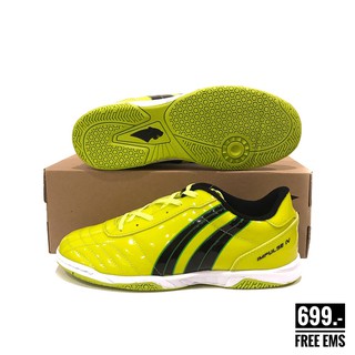 🔥ส่งฟรี🔥รองเท้าฟุตซอล PAN PF14P2 IMPULSE4 สีเหลือง รองเท้าฟุตบอลแพน Futsal Shoes