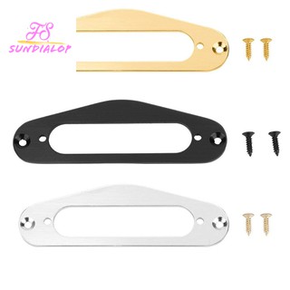 2 Pcs Guitar Pickup Frame Mounting Ring Single Coil Metal Flat Humbucker Pickup Ring for TL Sty