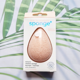 (Real Techniques®) Miracle Cleanse Sponge 1 Count #4222 เรียลเทคนิค ฟองน้ำ ทำความสะอาดผิวหน้า ฟองน้ำไข่ Beauty Blender