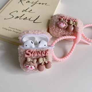 เคสหูฟัง รูปเชอร์รี่น่ารัก สีชมพู สําหรับ Airpods 1 2 3 pro