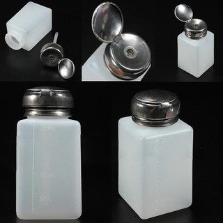 200ML Empty Pump Dispenser For Nail Art Polish Acrylic Liquid Bottle Tool