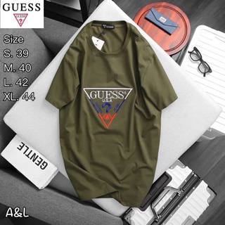 guess เสื้อยืดแขนสั้น