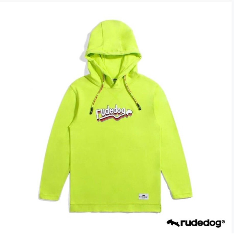 🌈🌈เสื้อRudedog แขนยาวฮู้ดNew แท้100%ชายหญิงใส่ได้ cotton ฟอกนุ่ม