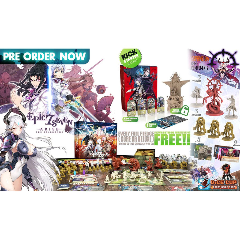 [ของแท้] Epic Seven Arise Deluxe Pledge Kickstarter Board Game