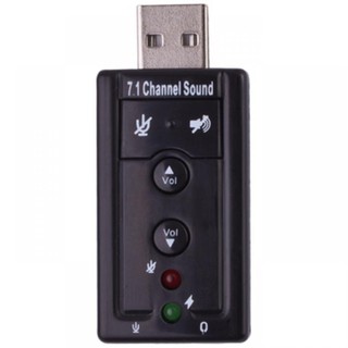 USB Sound/SOUND External USB Virtual 7.1 (Black)