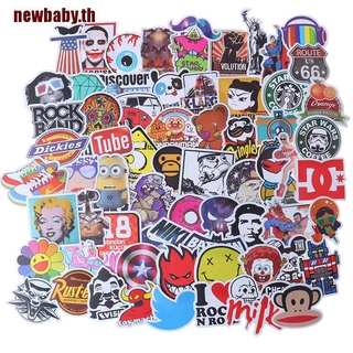 【 Newbaby 】 100 ชิ้น การ์ตูนกราฟฟิตี สติกเกอร์สเก็ตบอร์ด แล็ปท็อป กระเป๋าเดินทาง กีตาร์