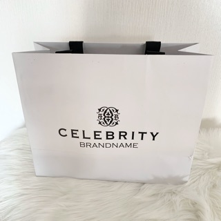 ถุงกระดาษแบรนด์เนม แบรนด์ CELEBRITY ขนาด 5x12x9 ของแท้100% (พร้อมส่ง จำนวนจำกัด!!!) สภาพ90%