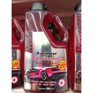 แชมพูล้างรถสูตรผสมแว็กซ์ Karshine car shampoo wax Flower 800ml.บรรจุ1ขวด