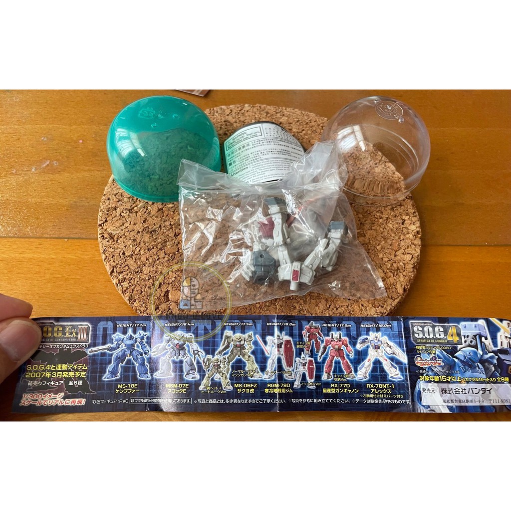 Bandai Gundam Gashapon S.O.G. 4  1/300 : RGM-79D, year 2007