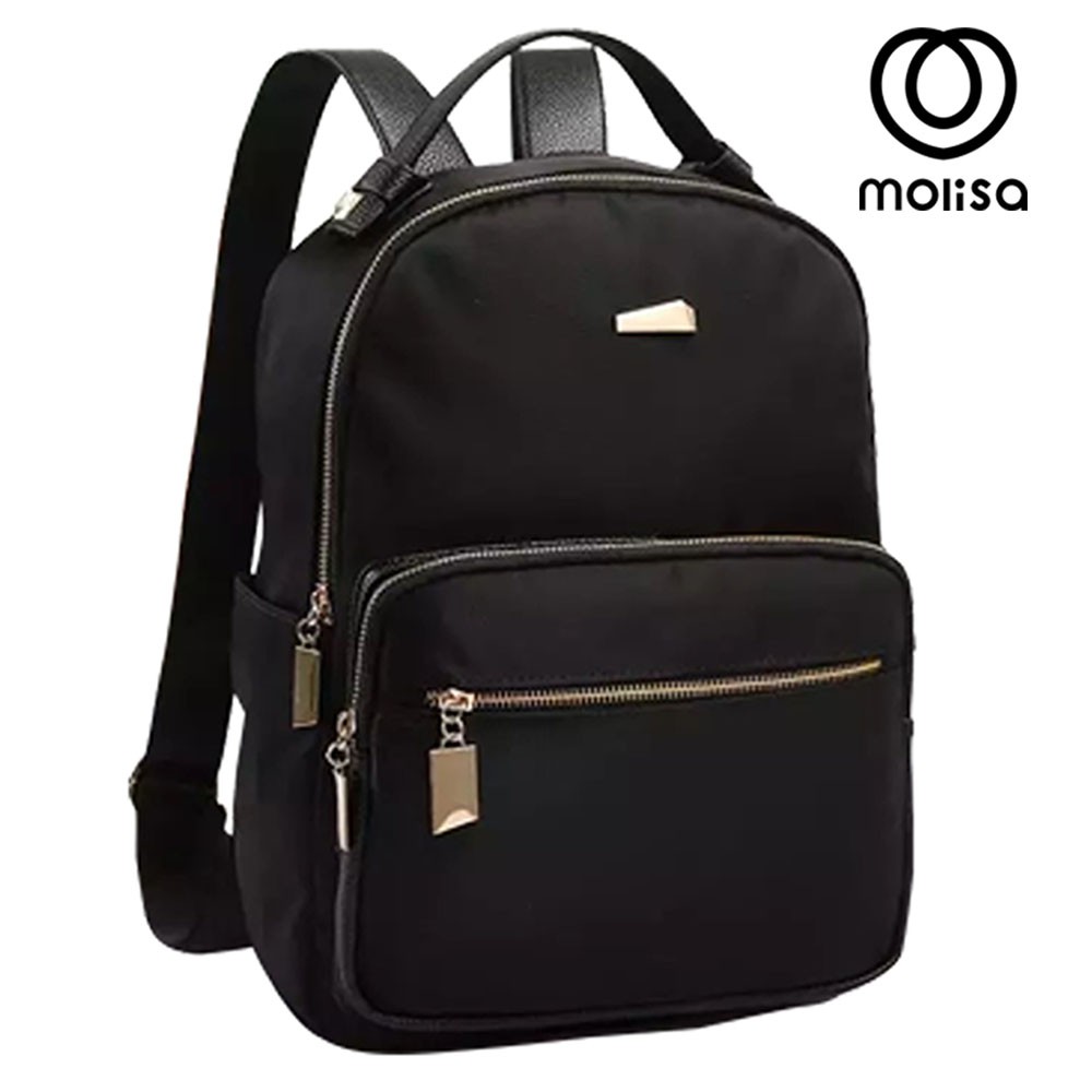 Molisa 12.12 Flash Sale Fashion Backpack Bag กระเป๋าเป้ผู้หญิง สีดำ 8029