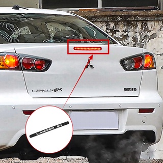 สติกเกอร์ไฟเบรกคาร์บอนไฟเบอร์ ตําแหน่งสูง อุปกรณ์เสริม สําหรับ Mitsubishi Lancer Ex 9 10