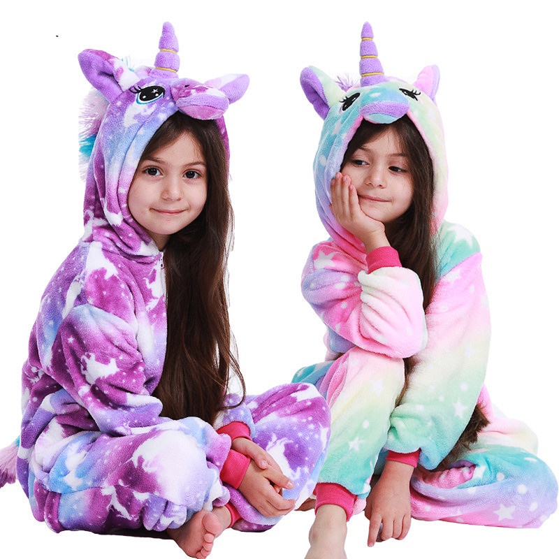 ชุดนอนคอสเพลย์ ยูนิคอร์น Stitch Kigurumi (Unisex) สำหรับเด็ก 4T-8T