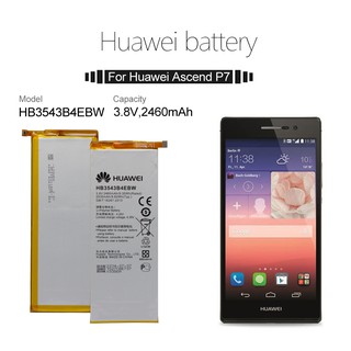 แบตเตอรี่ Huawei Ascend P7 L07 L09 L00 L10 L05 L11 Hua Wei โทรศัพท์เดิมแบตเตอรี่ HB3543B4EBW 2460mAh