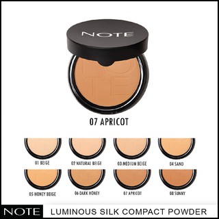 NOTE COSMETICS LUMINOUS SILK COMPACT POWDER 07 APRICOT