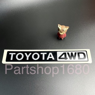 สติ๊กเกอร์TOYOTA 4WD  แท้ศูนย์ สติ๊กเกอร์โตโยต้า4WD สติ๊กเกอร์โตโยต้าติดฝาท้าย