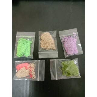 สวมปากไหมพรม(5คู่)#คละสีสำหรับสวมปากไก่ชนเพื่อตวามปลอดภัย