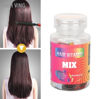 Hair Ving แคปซูลเซรั่มน้ํามัน บํารุงเส้นผม ให้ความชุ่มชื้น 7 สี 30 ชิ้น