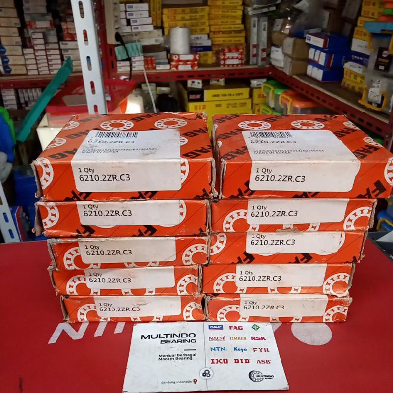 แบริ่ง 6210 ZZ C3 FAG ORIGINAL