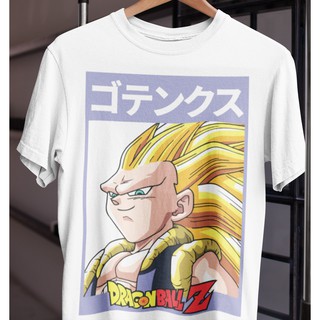 คอตต้อนคอกลมเสื้อยืด Unisex เซตลายโกเท็น Gotenks ดราก้อนบอลแซด Dragon Ball Z Collection สวยใส่สบายแบรนด์ Khepri 100%cott