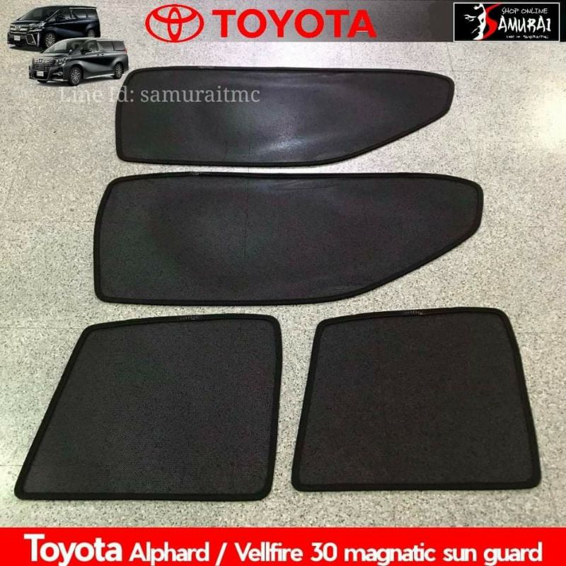 บังแดด กันแดดแบบแม่เหล็ก TOYOTA Alphard / Vellfire 30 ตรงรุ่น