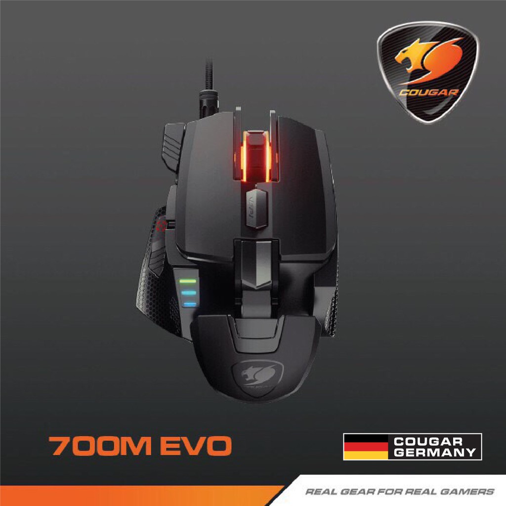 Cougar 700M EVO : Gaming Mouse เมาส์เกมมิ่ง อะลูมิเนียม เบา กับมือได้ รับประกัน 1 ปี