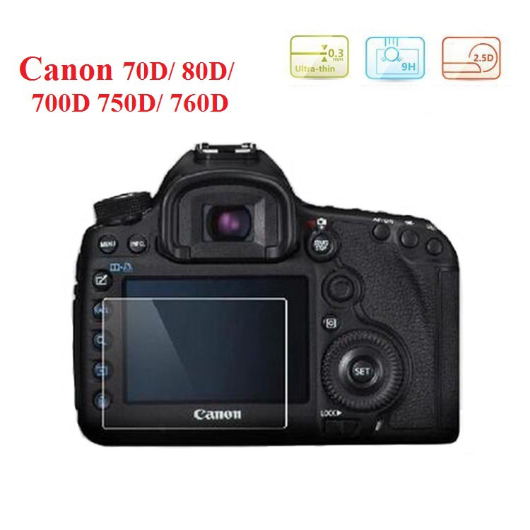 แผงกระจกนิรภัย Canon 700D /750D /760D /80D /70D