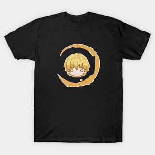 Kimetsu no Yaiba Demon Slayer เสื้อยืดเสื้อผ้าแขนสั้นผ้าฝ้ายคุณภาพสูงเครื่องแต่งกาย Unisex qO/