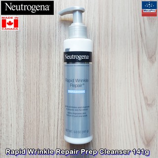 Neutrogena® Rapid Wrinkle Repair Prep Cleanser 141g นูโทรจีนา คลีนเซอร์ ทำความสะอาดผิวหน้า