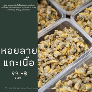 หอยลายแกะเนื้อสำเร็จพร้อมปรุงทุกเมนู ใหม่ สด สะอาด แพ็คอย่างดี 250g.-500g.