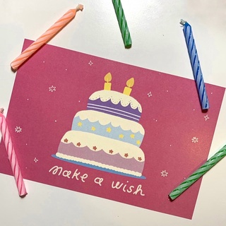 postcard - make a wish โปสการ์ด