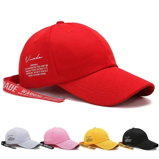 หมวกแก๊ปเบสบอล ปัก V (มี 5 สี) หมวกกีฬา.