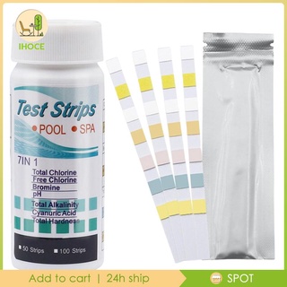 Pool and SPA Test Strips Water Quality Test Strips PH Test Strips for Swimming Pools