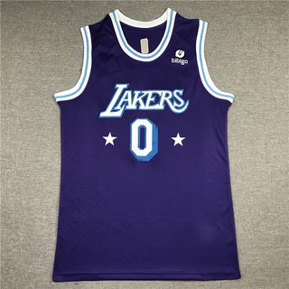 เสื้อกีฬา ปักลาย Lakers Westbrook รุ่นครบรอบ 75 ปี