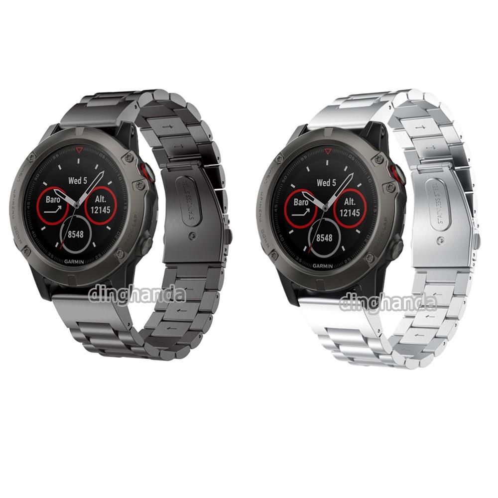 สายคล้องคอโลหะ Easy Fit สำหรับ Garmin Fenix 5X Plus 3 3HR