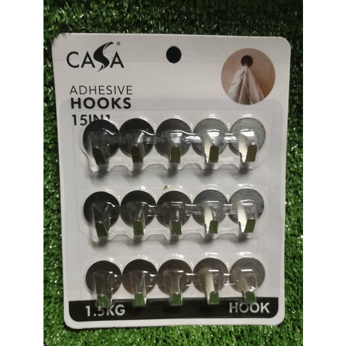 ADHESIVE HOOKS 15 IN 1