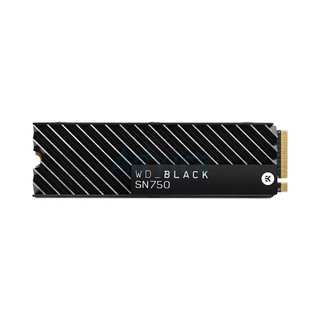 500 GB SSD M.2 PCIE WD BLACK SN750 (WDS500G3XHC) NVME HEATSINK  ยกระดับประสิทธิภาพการทำงานด้วย NVME SSD WD BLACK ™ SN750