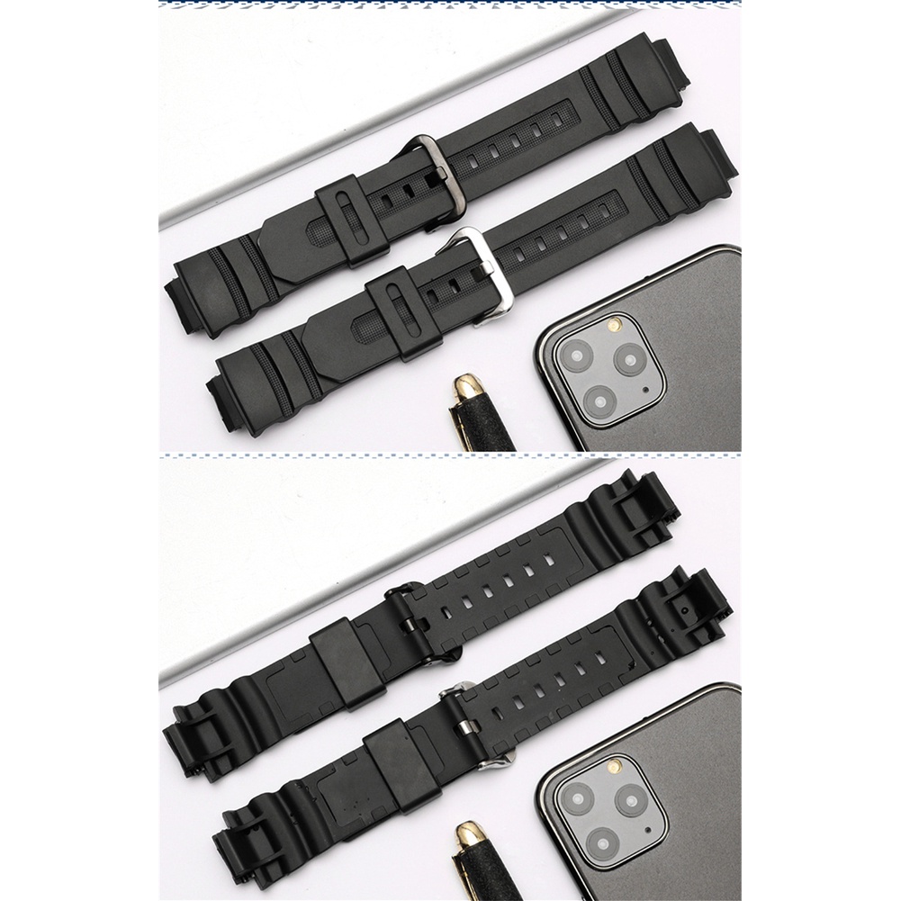 สายนาฬิกาข้อมือเรซิ่น กันน้ํา แบบเปลี่ยน สําหรับ Casio G-SHOCK AW-591 AW-590 AWG-M100 101 16 มม.