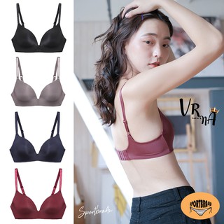 Softbra 012 [Sportbra4u] ชุดชั้นในผู้หญิงแบรนด์ VRna บราไร้โครงดันทรงอกดูม ฟองบาง