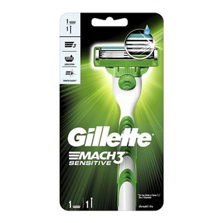 มีดโกน GILLETTE มัคทรีเซ็นซิทีฟนิวลุค โกนได้ทั้งเปียก และแห้ง