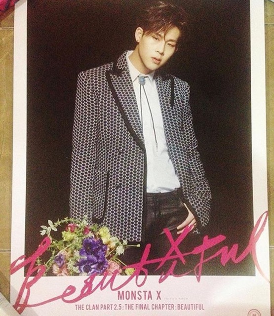 Monsta X Jooheon & 39;Beautiful& 39; โปสเตอร์ส่วนบุคคล