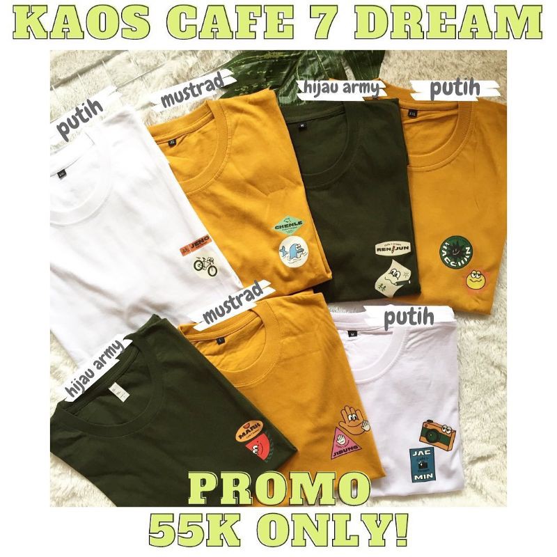 เสื้อยืด พิมพ์ลาย NCTZEN CAFE 7 DREAM 7 DREAM สําหรับผู้ชาย