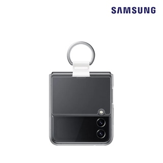 Samsung Z Flip 4 Clear cover with ring / official original genuine korea phone case casing palette hard flip4