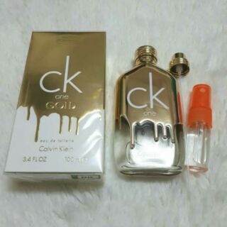 น้ำหอมแท้แบ่งขาย CK One Gold EDT กดจากขวดแบ่งขาย 10 ml