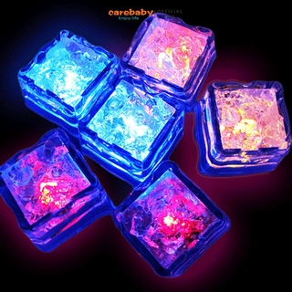 ก้อนน้ําแข็งมีไฟ Led เปลี่ยนสีได้ 12 ชิ้นสําหรับตกแต่ง
