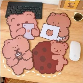 🌸พร้อมส่ง แผ่นรองเมาส์ลายการ์ตูนหมี Cute mousepads แผ่นรองเม้าลายน่ารักๆ 🌸