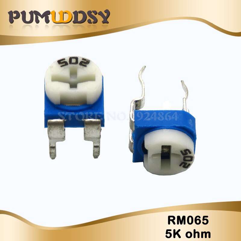 20pcs RM065 RM-065 5K โอห์ม 502 RM065-502 Trimpot Trimmer Potentiometer variable resistor