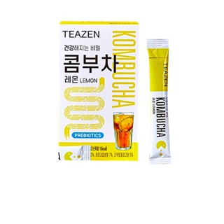 (พร้อมส่ง) (ชาจองกุกดื่ม)TEAZEN KOMBUCHA 50กรัม 10ซอง/กล่อง ทีเซ็น คอมบูชาเกาหลี